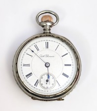 Seth Thomas Open Face Pocket Watch, Size 18, Circa 1887 picture