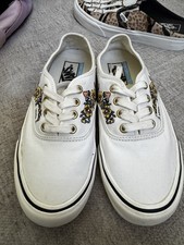 EUC Vans Authentic SF Trippy Floral Mushroom M6 W7.5 Cream Sneakers Shoes picture