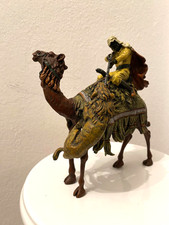 Bronze Sculpture Of an Arab Hunter on camel Vienna Style after Franz Bergman picture