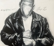 JAY Z VOL 1 IN MY LIFETIME ORIGINAL OIL PAINTING picture