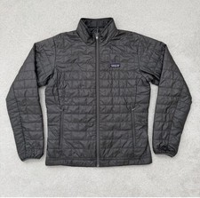 Patagonia Nano Puff Jacket Men's Medium Forge Grey Full Zip Puffer Lightweight  picture