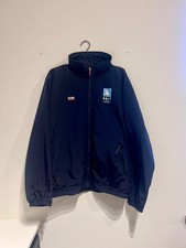 SLAM ATS Sailing Windbreaker Jacket Navy Blue – BRIT Global Specialty Logo picture