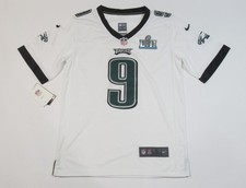 Nick Foles #9 Philadelphia Eagles 2018 Super Bowl LII 52 Men's Game Jersey White picture