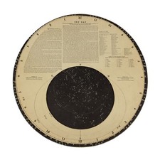 Antique 1917 Astronomy Star Map Raymond Dugan, Camp Fire Stores Company RARE  picture