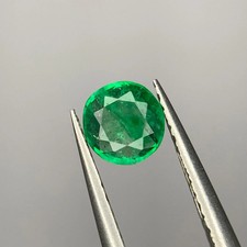 0.95 Cts Natural vivid Green Emerald 6x6 MM Round Cut Loose Gemstone Jewelry picture