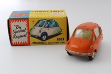 1962 CORGI Mettoy Great Britain 233 HEINKEL Economy Car Orange ORIG BOX picture