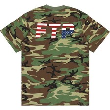 FTP FuckThePopulation Flag Logo Tee (4th of July) Camo - Men's Size XL picture