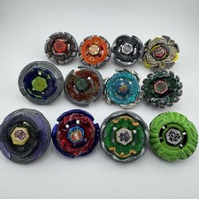 Beyblade Metal Fusion Metal Fight Lot 12 Vintage Tops Mixed Parts Hasbro Takara picture
