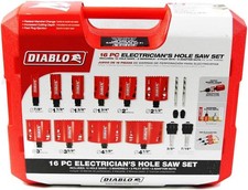 Diablo Bi-Metal Hole Saw Set for Electricians - Fits with Snap-Lock plus Mandrel picture