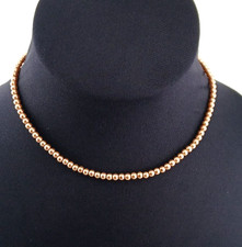 Vintage Signed 1980 Kissaka Hand-Knotted Golden Champagne Majorca Pearl Necklace picture
