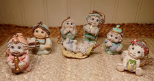 2001 Nativity Dreamsicles Mini Nativity Ornaments 7 Piece Set by Giftco Inc. picture
