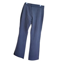 Athleta Brooklyn Mid Rise Ankle Pants Size 4 Black Pockets Striped Travel Gym picture