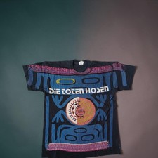 Vtg 1993 Die Toten Hosen All Over Print T Shirt AOP Single Stitch Punk Rock XL A picture