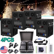 4Pcs 700W Cold Spark Machine Party Stage Sparkle Show Wedding With Flight Case picture