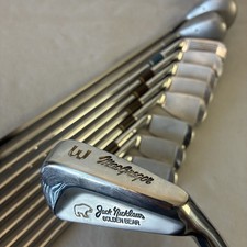 Vtg  MacGregor Golf Club Set 11 Clubs Jack Nicklaus Golden Bear Irons Woods  SW picture