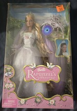 Rapunzel's Wedding Barbie Doll with Light Up Crown 2005 Mattel J1014 picture