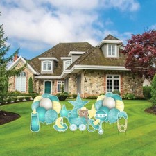 VictoryStore Mint Green Glitter Outdoor Baby Shower Decorations Set 19593 picture