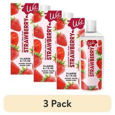 3 pack Wet Strawberry Flavored Water-Based Personal Lubricant, 6.1 fl oz picture