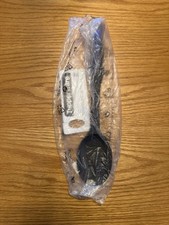 NEW TUPPERWARE KITCHEN TOOL SIMPLE SPOON SCRAPE  STIR BLACK W/NAVY BLUE  picture
