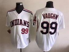 New Vintage Men's RICKY VAUGHN Jersey White++ picture