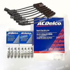 8pcs 9748HH Wires & 41-962 19299585 Spark Plug For Chevrolet GMC 4.8L 5.3L 6.0L picture