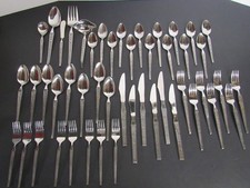 48 Pcs ~ Riviera Cordova Flatware (Knives, Spoons, Forks, Sugar Spoon, Gravy...) picture
