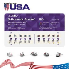 Joy 20pcs Dental Orthodontic Brackets Mesh Base Mini MBT 022 Hooks 345 Stainless picture