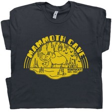 Mammoth Cave T Shirt Vintage National Park Shirts Spelunking Big Wooly Mammoth picture