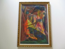 Martin Rosenthal Painting Abstract Mid Century Modernism New York Listed Artist picture