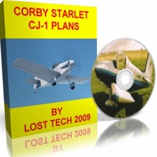 CORBY STARLET CJ-1 ULTRALIGHT AIRPLANE PLANS W/ VW ENGINE CONVERSION ON CD  picture