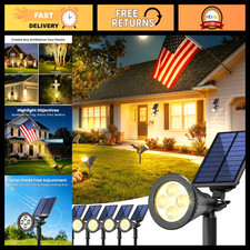 6 Pack Solar Spot Lights Outdoor Waterproof, Adjustable Focus Beam, Landscape Li picture