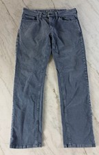 Vissla Mens Straigh Leg Border Corduroy Pants Blue Size 32 X 30 picture