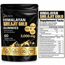 DEZEN Organic Himalayan Gold Shilajit Gummies 3000mg, 60 Count Each picture