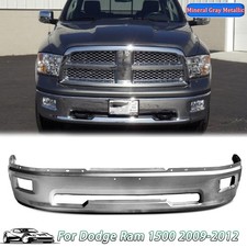 PDM Mineral Gray Painted Steel Bumper For 2009-2012 RAM 1500 w/ Fog Light picture