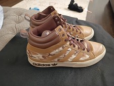 RARE ADIDAS G66211 Originals Hi Top MEN'S Brown Camo Athletic Sneakers Size 12 picture