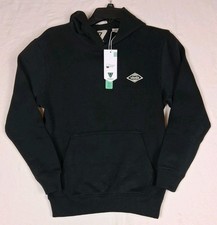 ​NWT Vissla Boy's Large Pullover Hoodie Black Eco Friendly Organic Poly Surf... picture