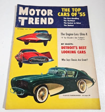 Vintage 1955 Motor Trend Magazine Detroit's Best Looking Cars September picture