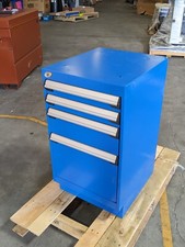 Rousseau Modular Storage Cabinet 4 Drawer 32 H x 18 W x 21 D Steel Blue picture