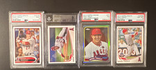 Mike Trout Topps Graded 4-Card Lot: 2012-2014 Update US144 US300 Chrome picture