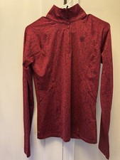 Women's Ariat Tek Long Sleeved Shirt-Equestrian-Red--Size S  picture