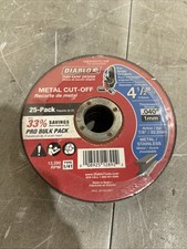 Diablo DBD045040125F 4-1/2in x .040 x 7/8 Metal Cut Off Disc Type 1 25Pk picture