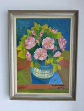 Swedish Expressionist Mid Century Still Life Painting by  Waldemar Berg picture