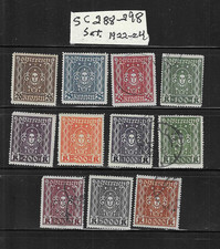 AUSTRIA 1922-24 lot of 11 stamps - SC# 288-298 set Used /Mint? NH A3 picture