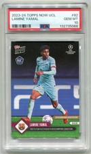 2023 Topps Now UCL Lamine Yamal Rookie RC #82 PSA 10 GEM MINT Barcelona picture