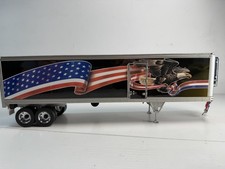 Franklin Mint American Flag Eagle Refrigerated Peterbilt Trailer 1/32 Diecast picture