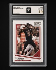 2018 Score Lamar Jackson 352 RC EJE 10 PSA picture