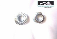 M7-1.0  Metric Serrated Flange Lock Nut Steel Zinc Plated 120 Pieces picture