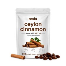 RESIA Ceylon Cinnamon Softgels with MCT Oil, Herbal Cinnamon Extract for Daily W picture