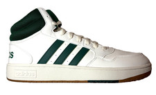 adidas Hoops 3.0 Mid Classic Vintage White Green Sneakers Men's Size 10.5 New picture