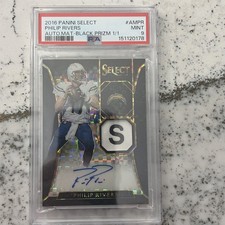 2016 Panini Select Philip Rivers 1 Of 1 Freshly Graded Psa 9 picture